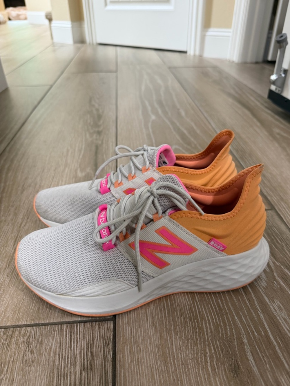 New Balance Pink Tongue Label with Size Tag